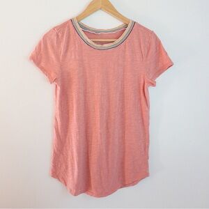 Loft Outlet Rainbow Trim Crew Neck Tee